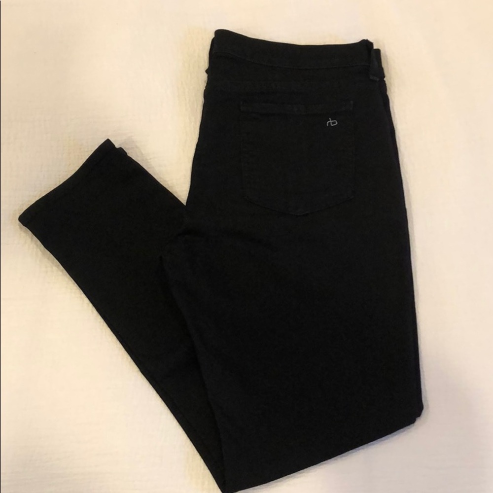 Rag & Bone Black Crop Skinny Jeans